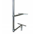 MOCNY MASZT UCHWYT do masztu anteny 78 cm ocynk + lakier MASZT 50cm